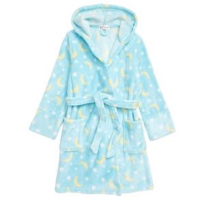 [GIRLS] Bath Robe Hooded Moon Stars Nordstrom PJ Salvage XL NWT